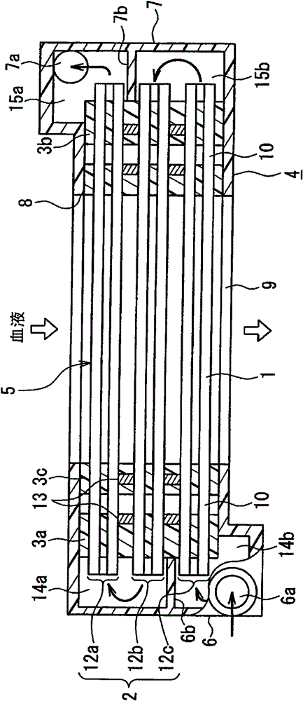 Medical heat exchanger, manufacturing method thereof and artificial lung device