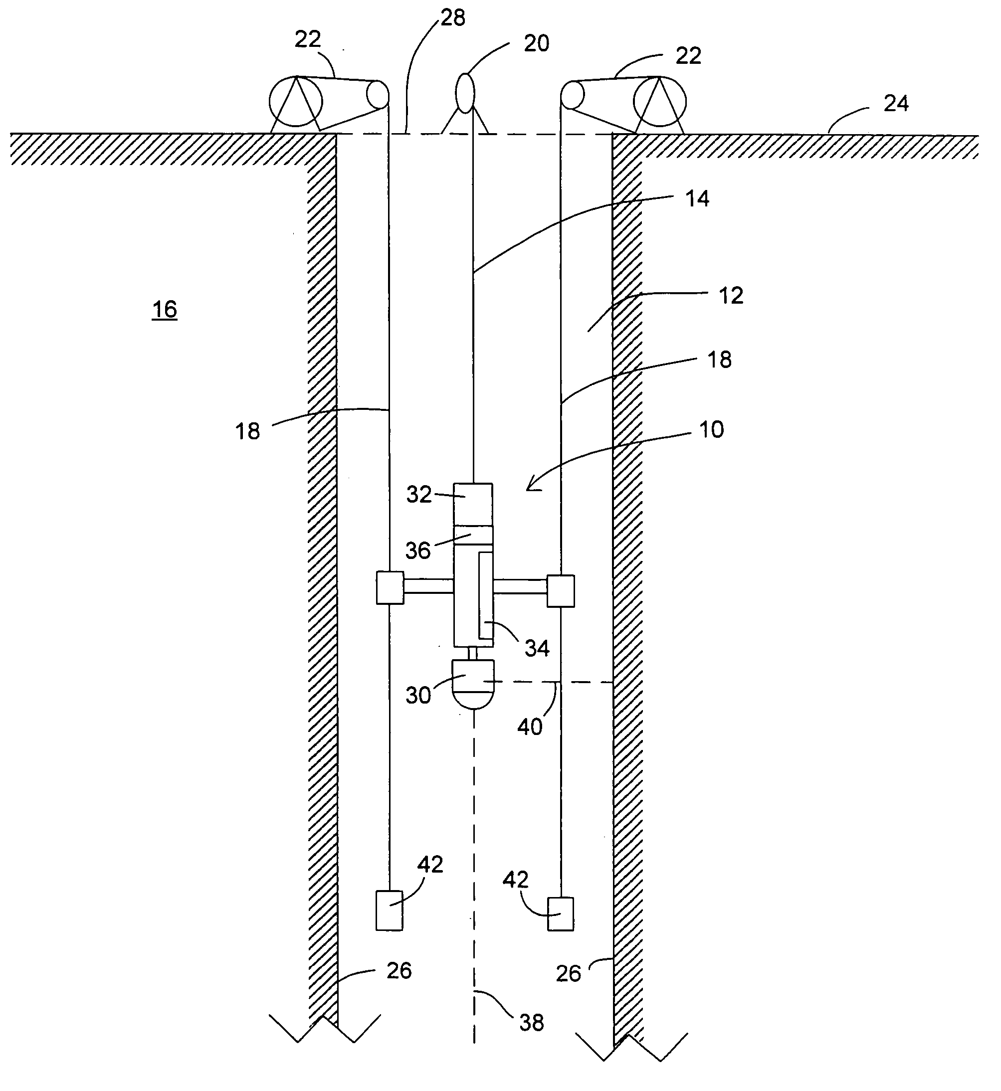 Method and apparatus for investigating a borehole with a caliper