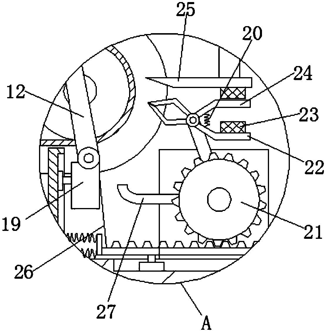 Seedling separation device of agricultural machinery