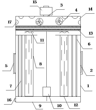 Triple-effect combined filtering type air purifier