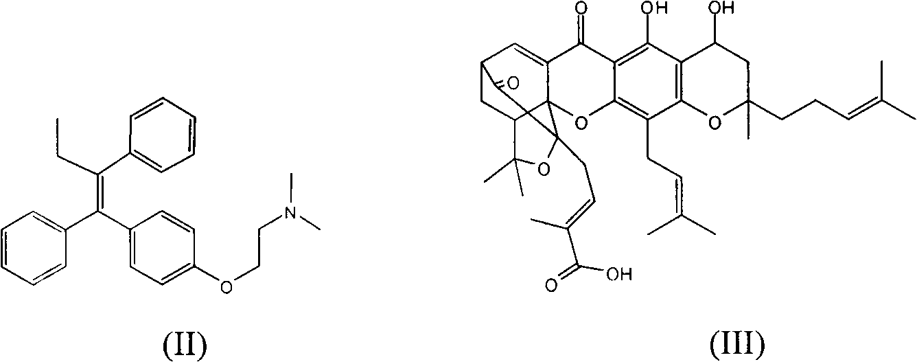 Preparation method and application of tamoxifen twin drug