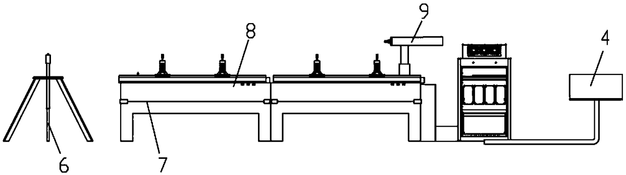 Horizontal intelligent assembling platform for multistage oil cylinders