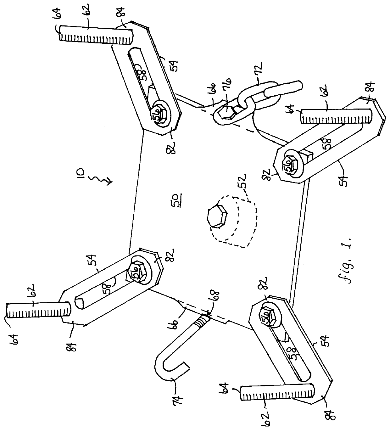 Converter for converting a conventional car jack into a transmission jack