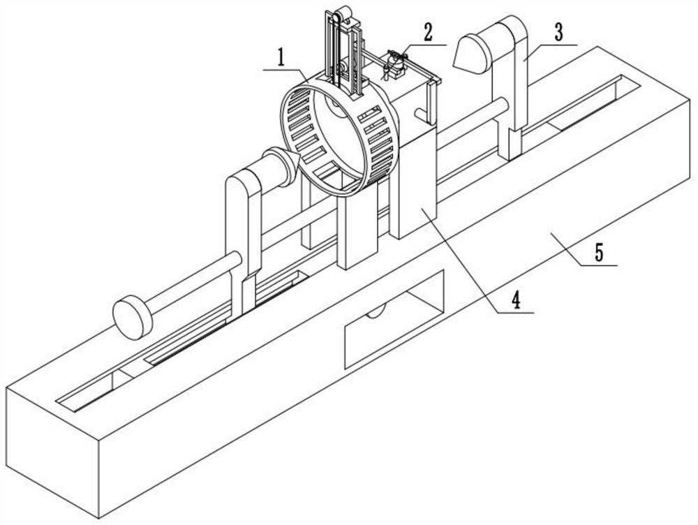 Pipe surface grinding processing device