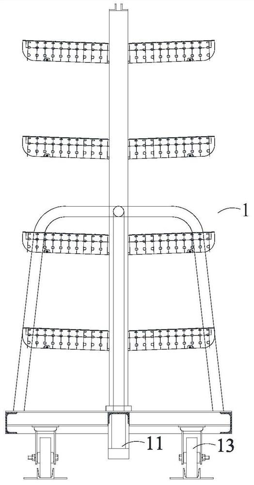 AGV system for drying furnace in wire drawing workshop