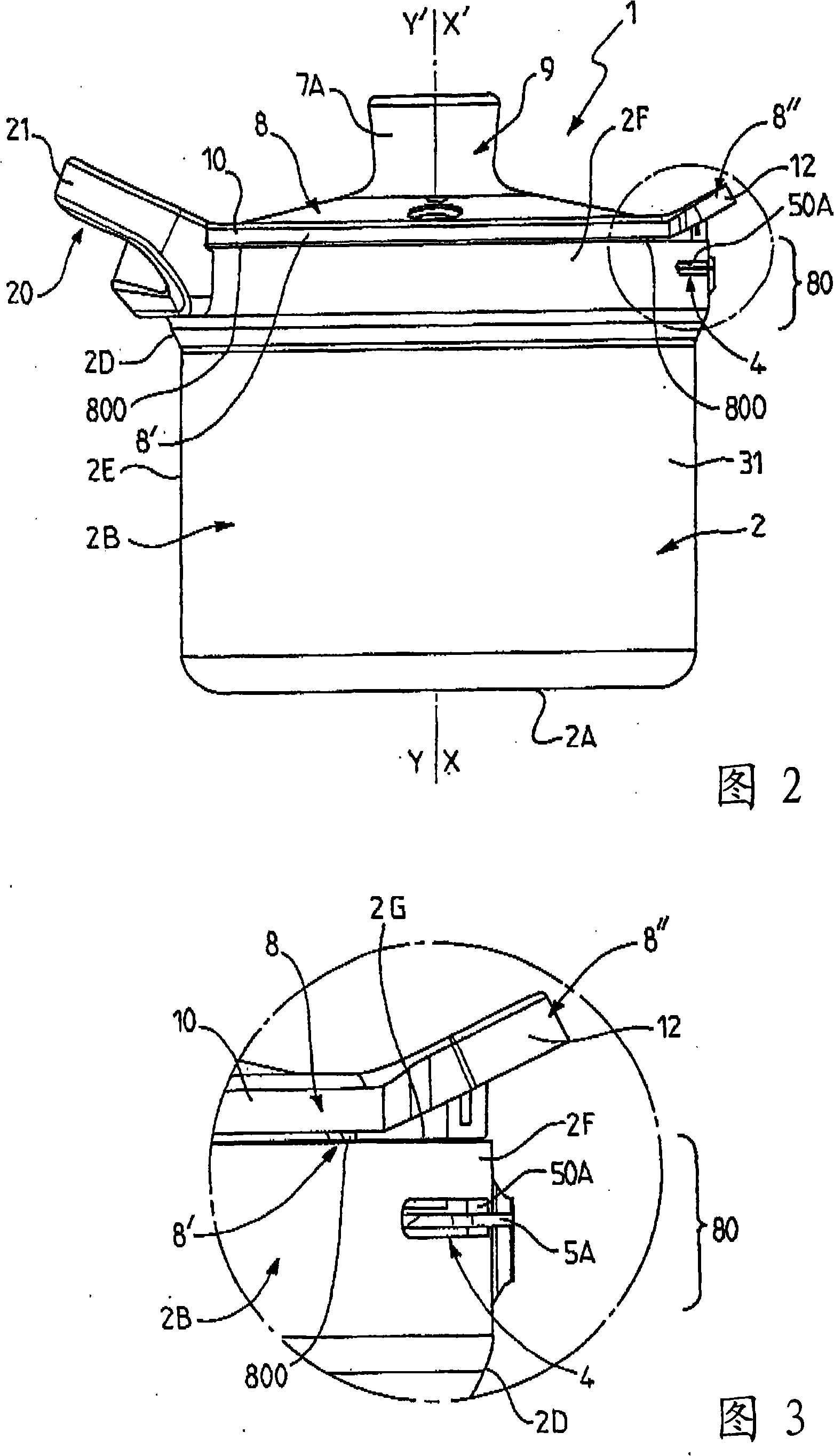 Pressure cooker with plastic material covering