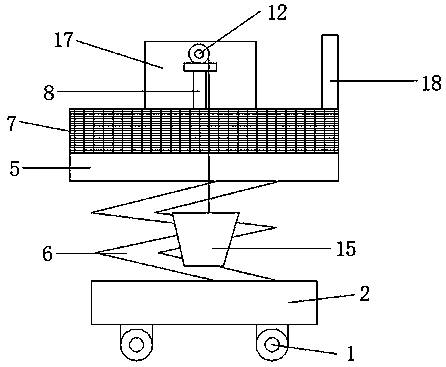 Building construction vertical type brick attaching device facilitated to feeding