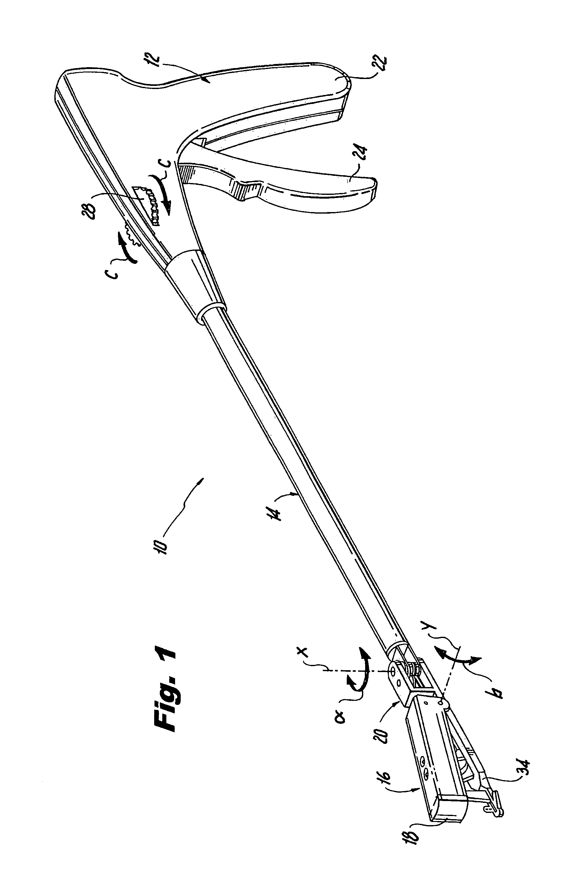 Surgical instrument for progressively stapling and incising tissue