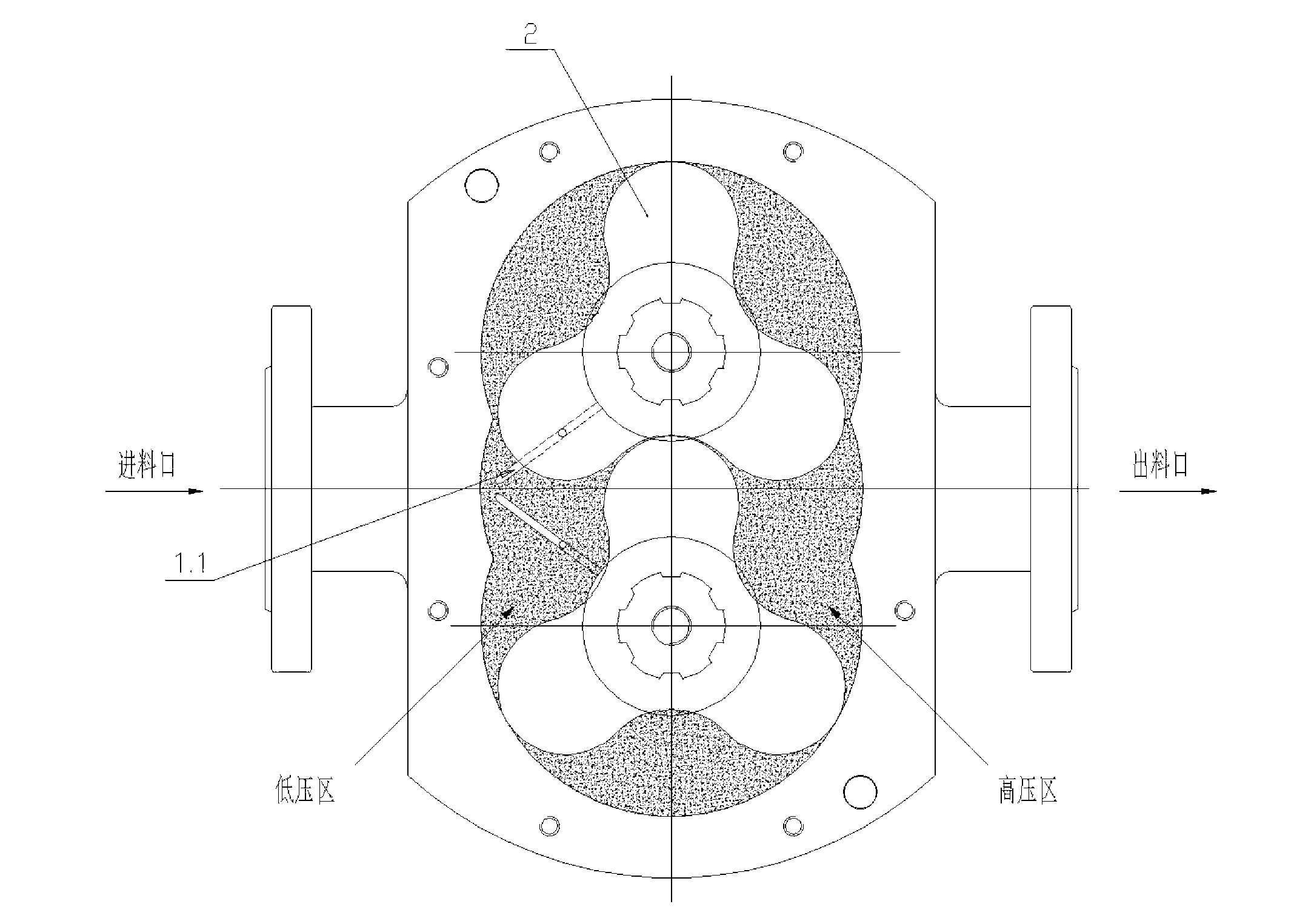 Mechanical seal device of rotor pump