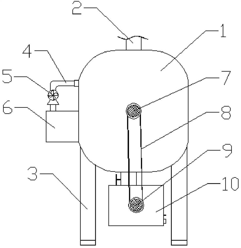 Cooling device for biomass processing