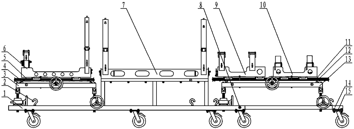Multi-cabin-section combined type butt-joint transfer car