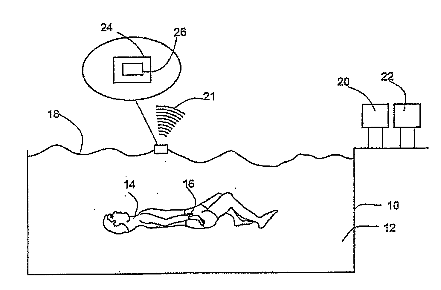 Apparatus and Method for The Detection of a Subject in Drowning or Near-Drowning Situation