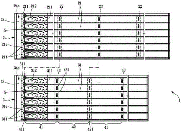 A buffer air column with a three-dimensional structure