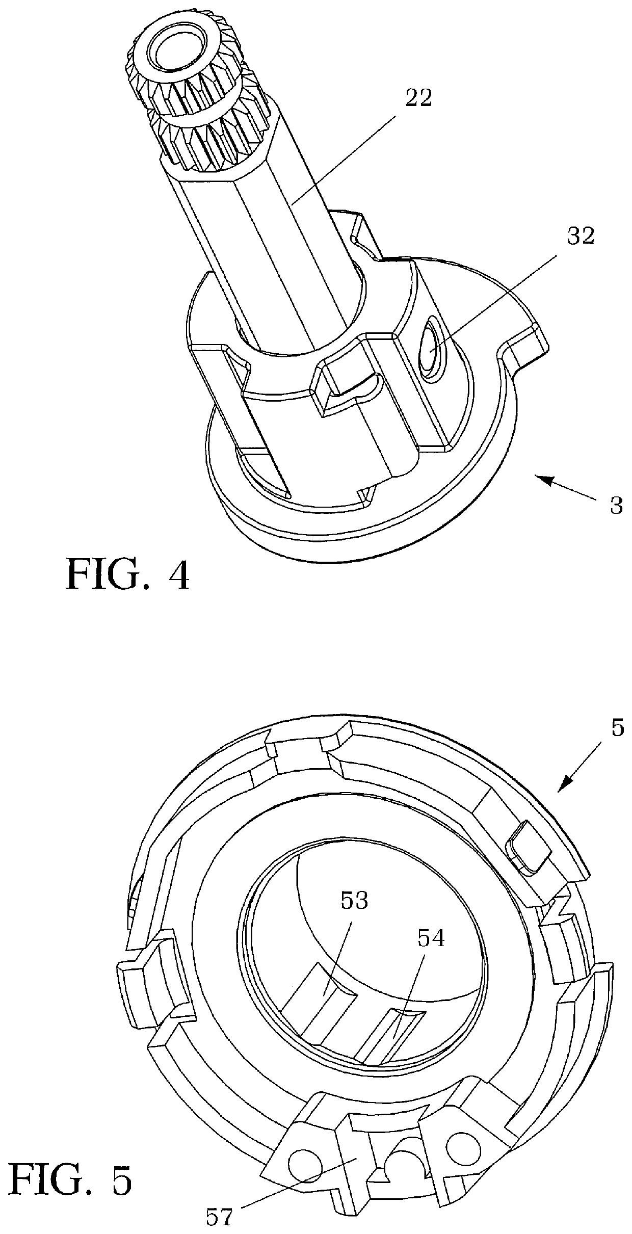 Deviator device and progressive cartridge, particularly for bathroom fittings such as showers, baths and the like