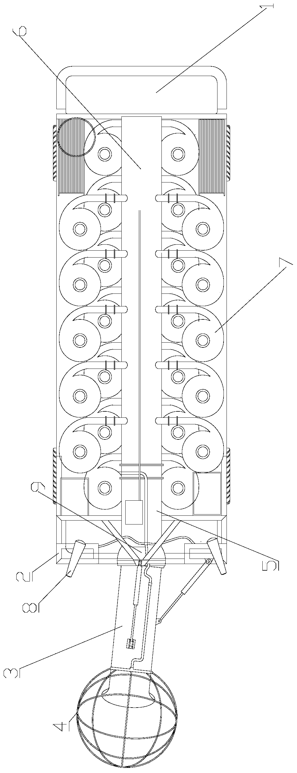 Movable dust removal equipment without filter element