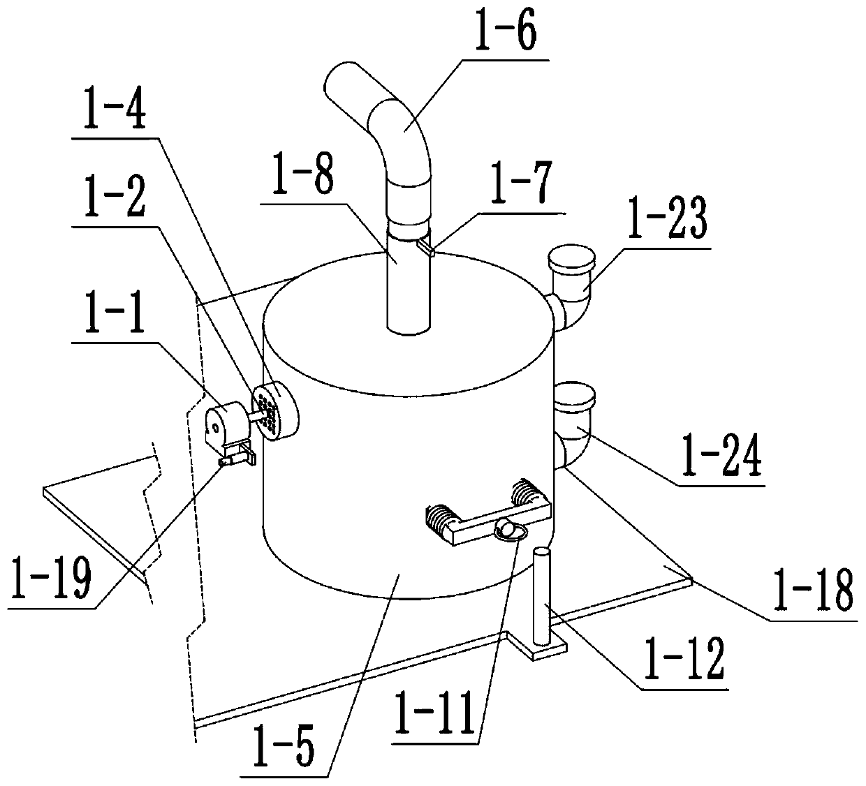 Automatic gastric lavage equipment