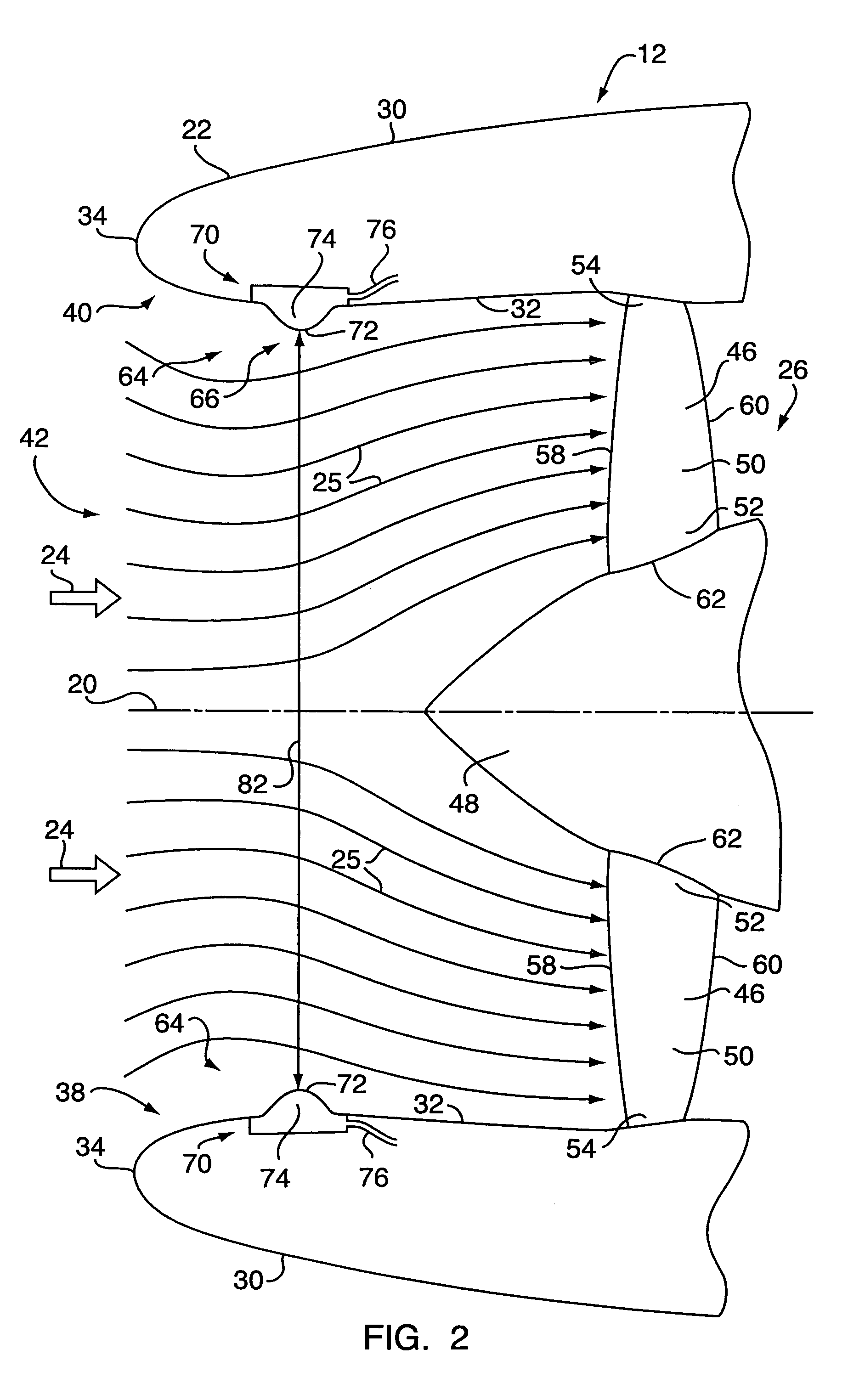 Gas turbine engine inlet with noise reduction features