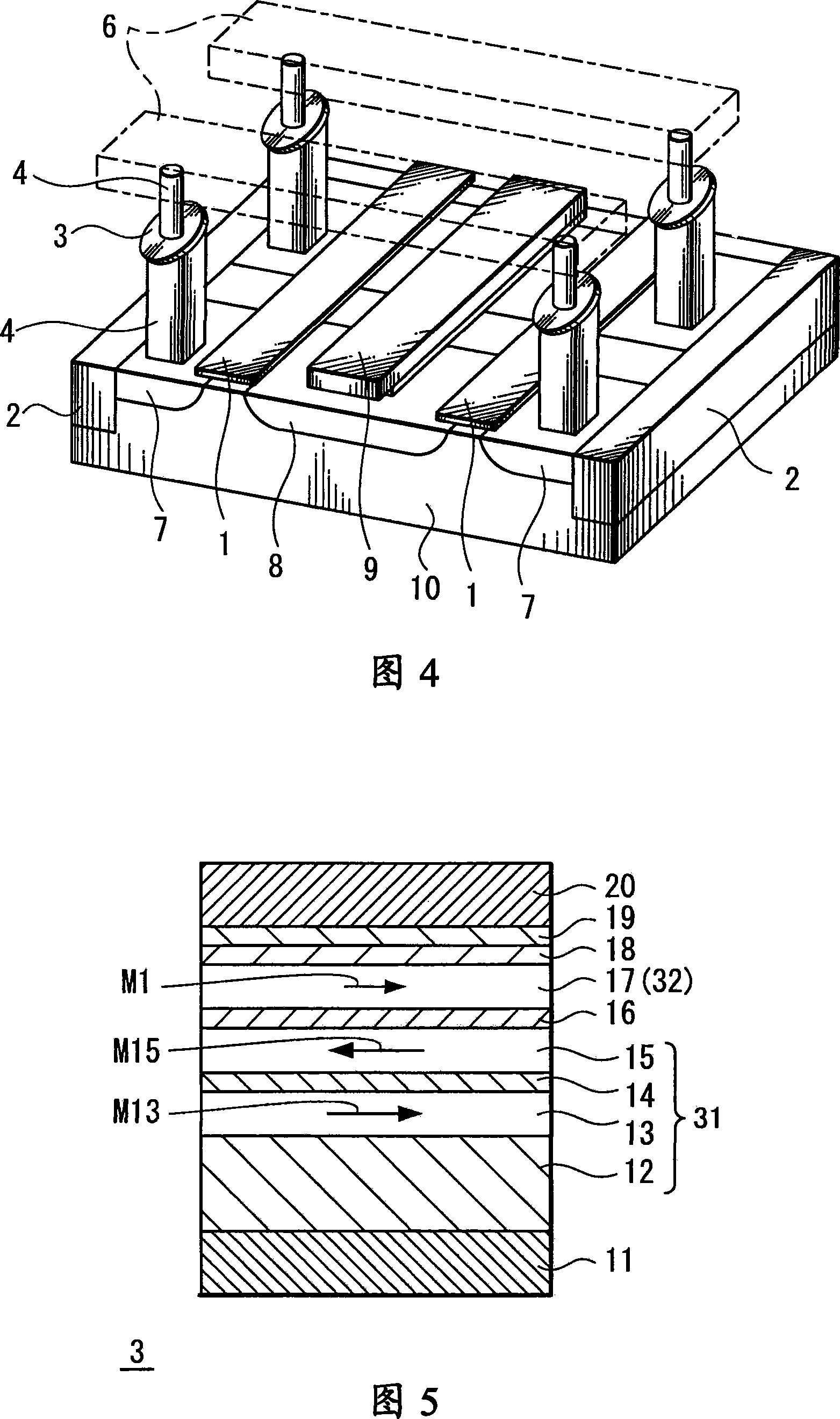 Magnetic storage element and memory