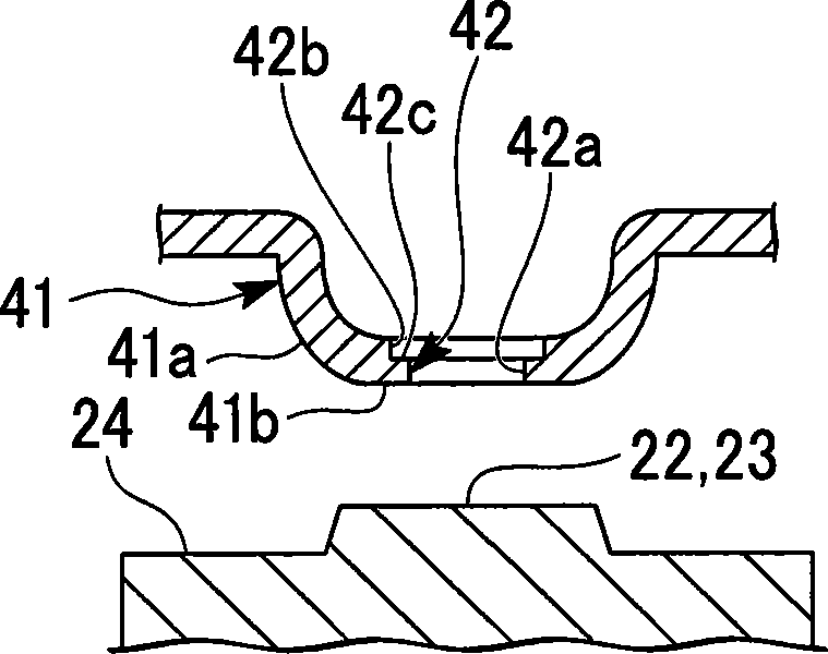 Busbar for assembled battery and assembled battery