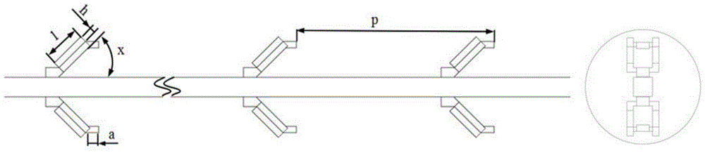 A drainage type insertion device in a heat exchange tube