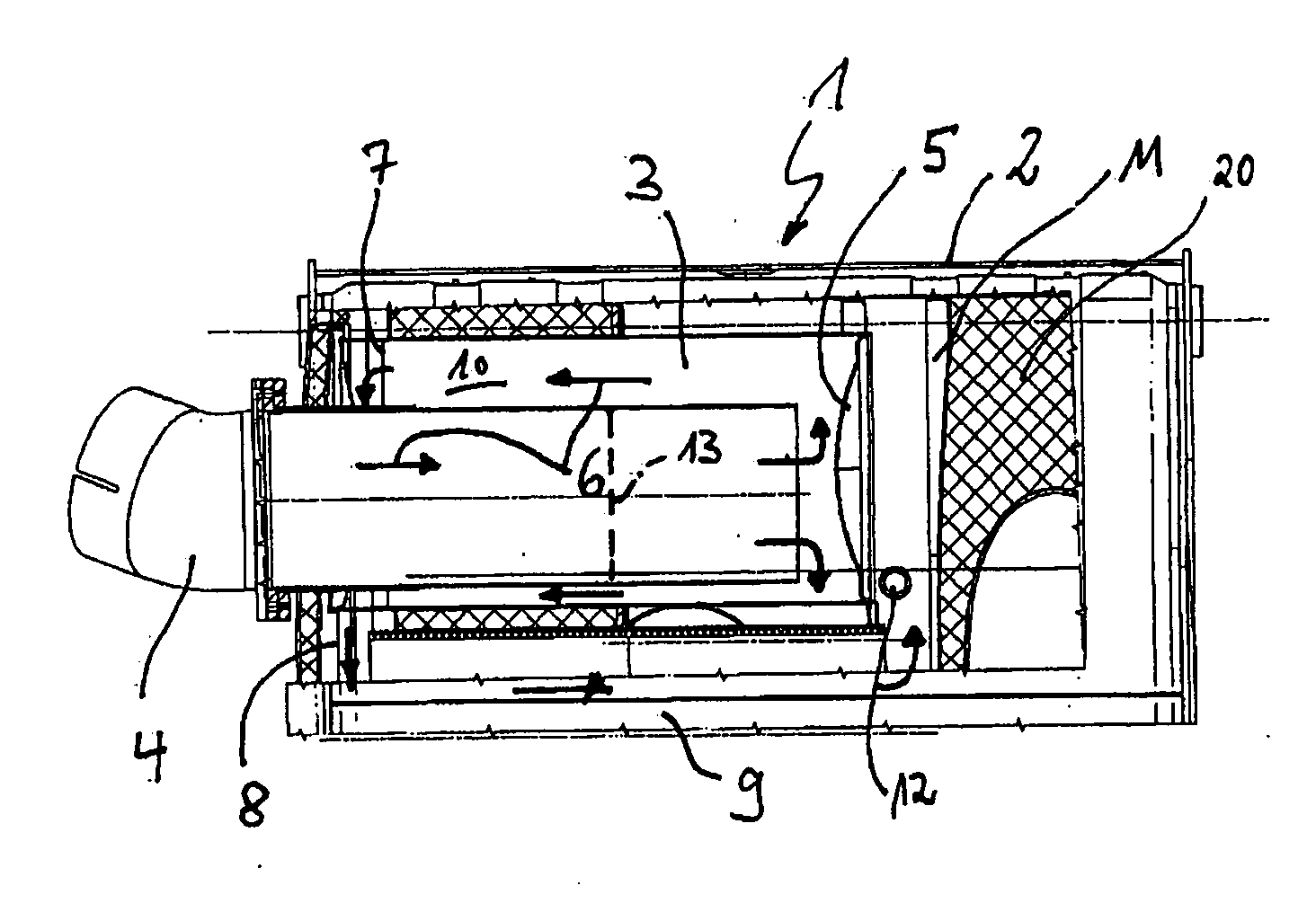Exhaust gas aftertreatment device for an internal combustion engine