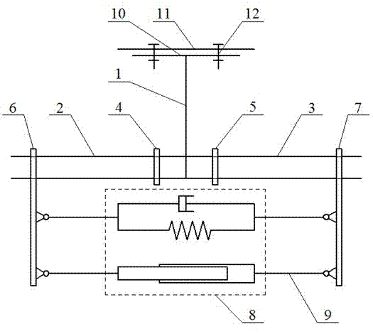 Structure for preventing flashover of power transmission circuit by windage yaw