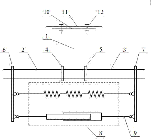 Structure for preventing flashover of power transmission circuit by windage yaw