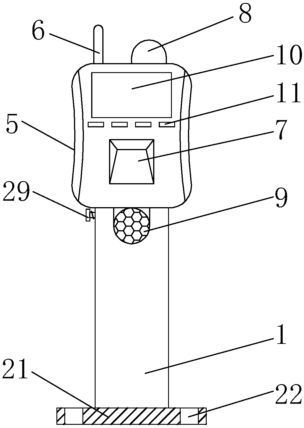 Check-in device and check-in method for orienteering