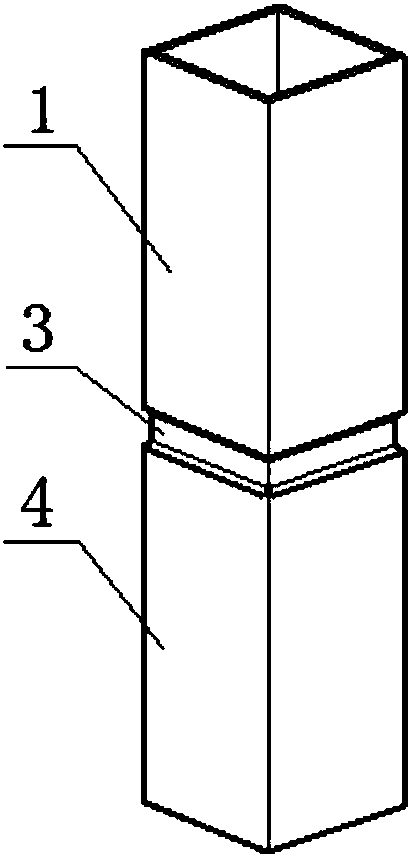 Modular steel frame connecting device and connecting method thereof