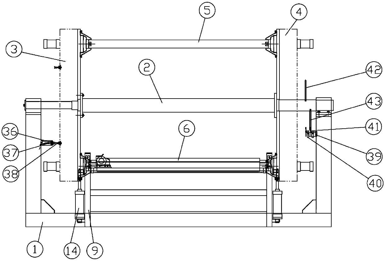 An oblique arm type automatic shaft changing device and its coiling method