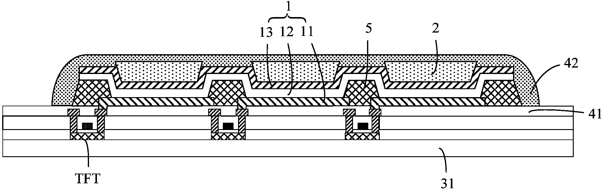 Array substrate, color film substrate and display device