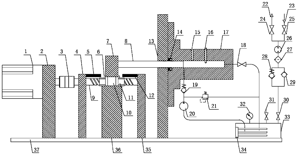 Device and method for measuring bulk modulus of gas-liquid two-phase fluid