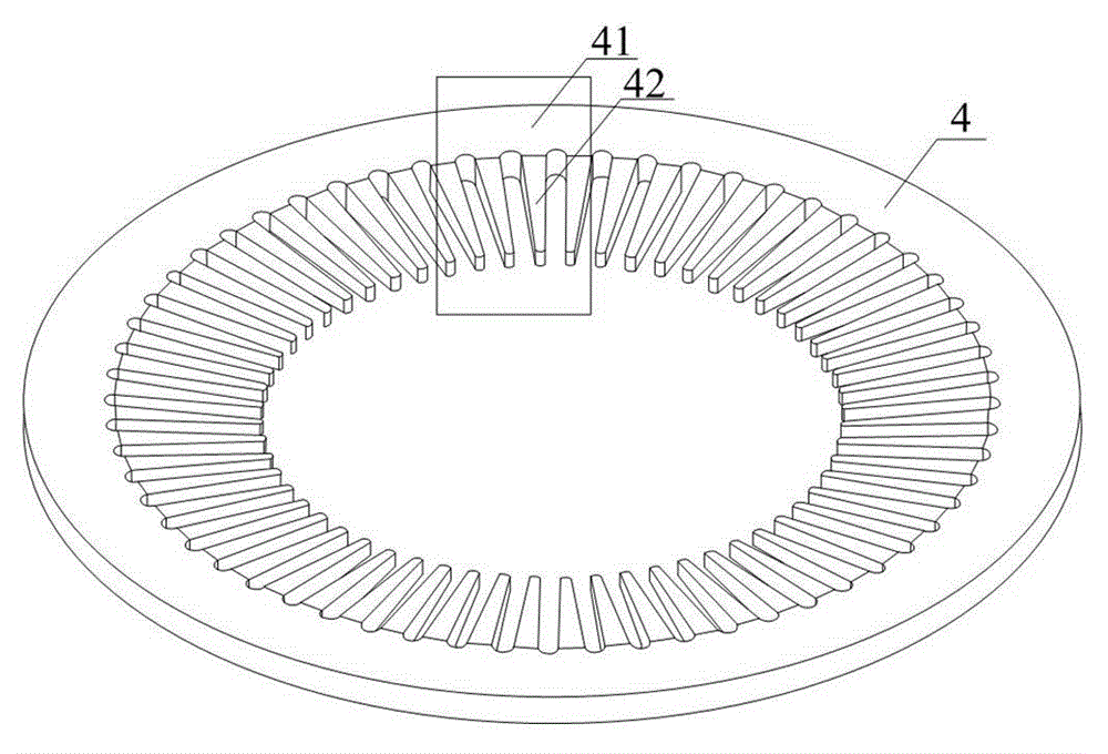 Water filling type submersible motor with improved stator iron core pressing rings