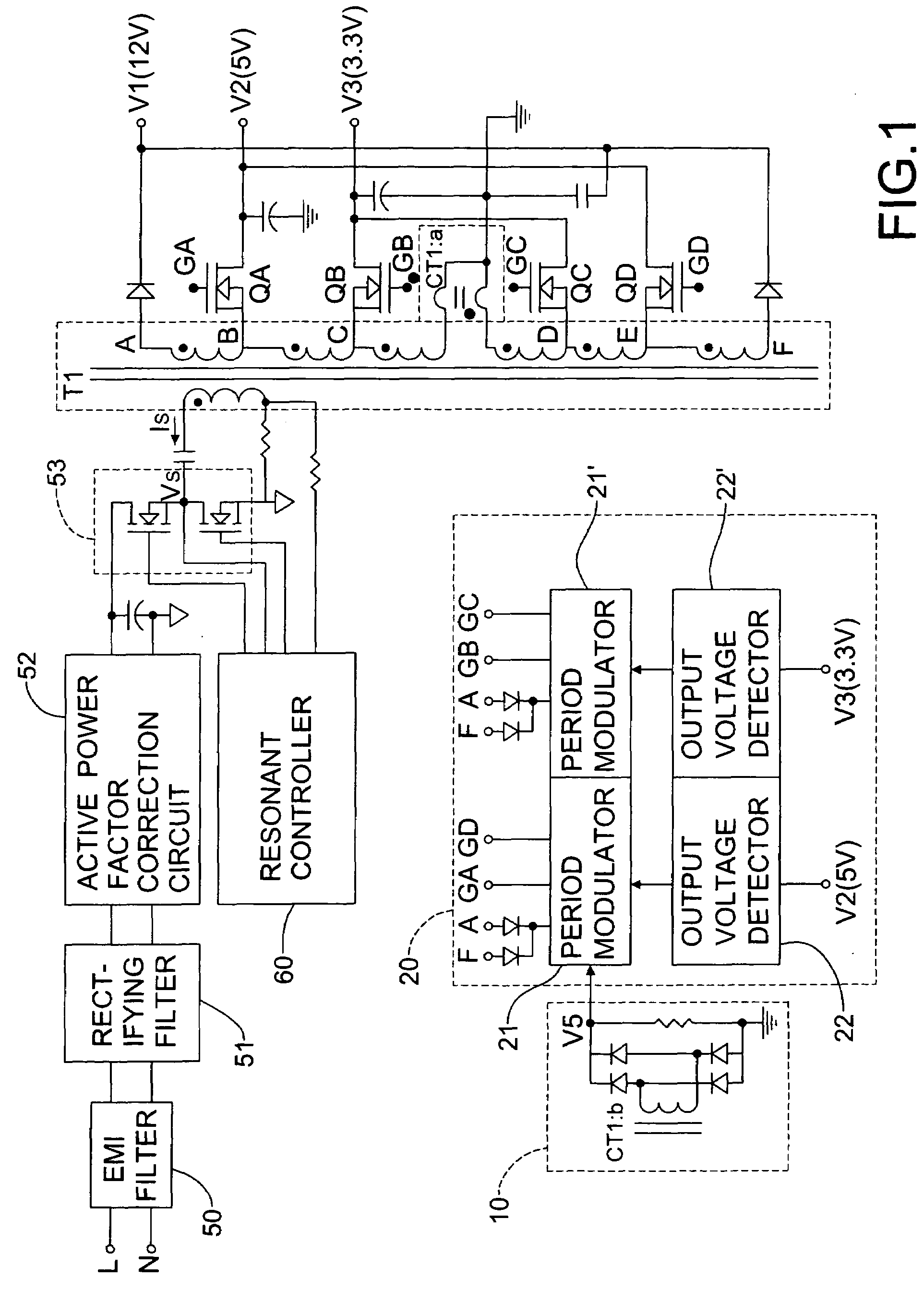 Synchronous voltage modulation circuit for resonant power converter