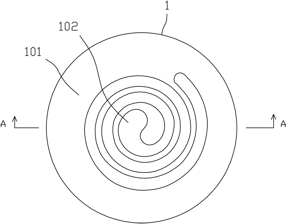 Static scroll plate on scroll compressor, and production method thereof