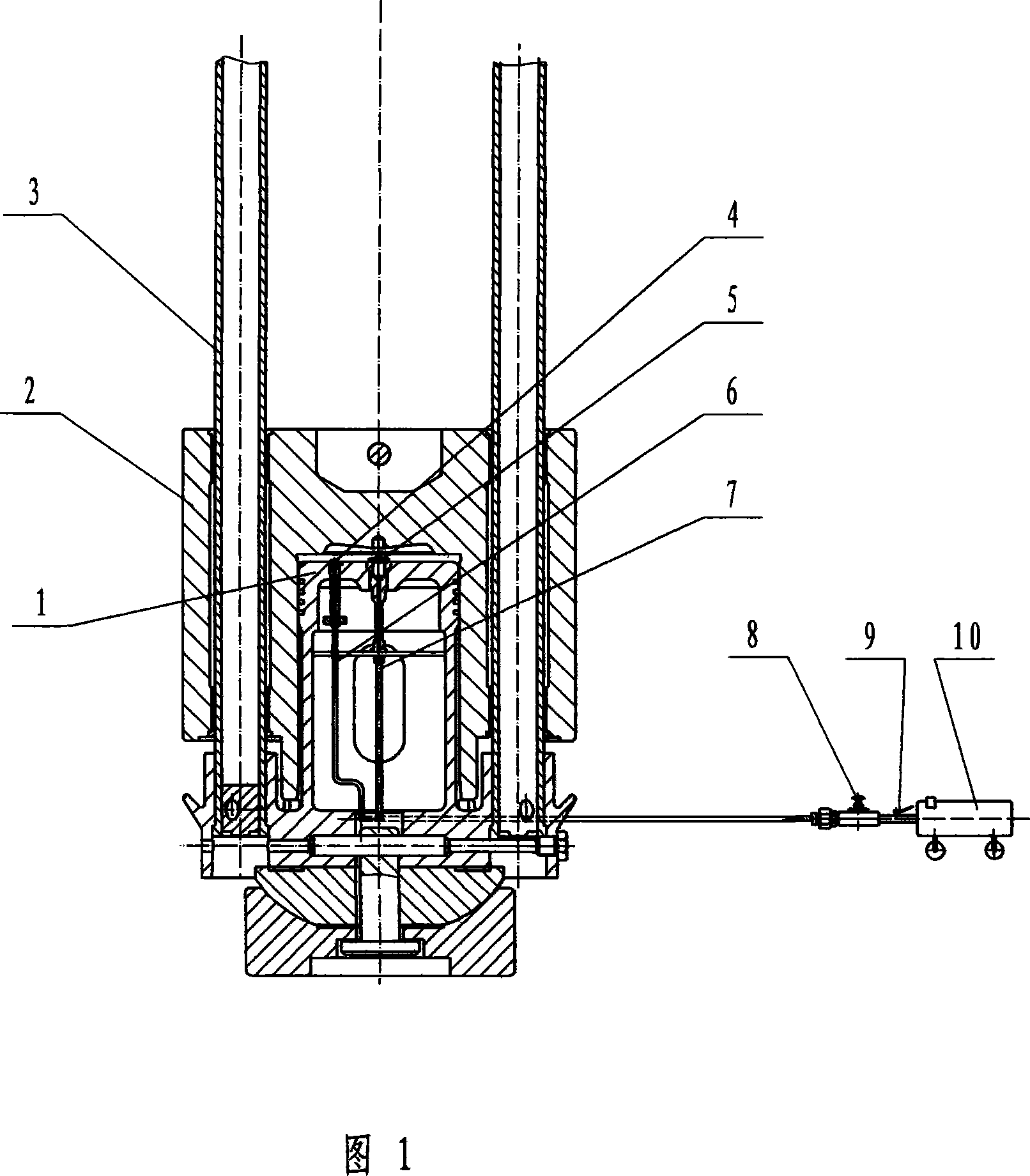 High efficiency diesel pile hammer and gas piston structure thereof