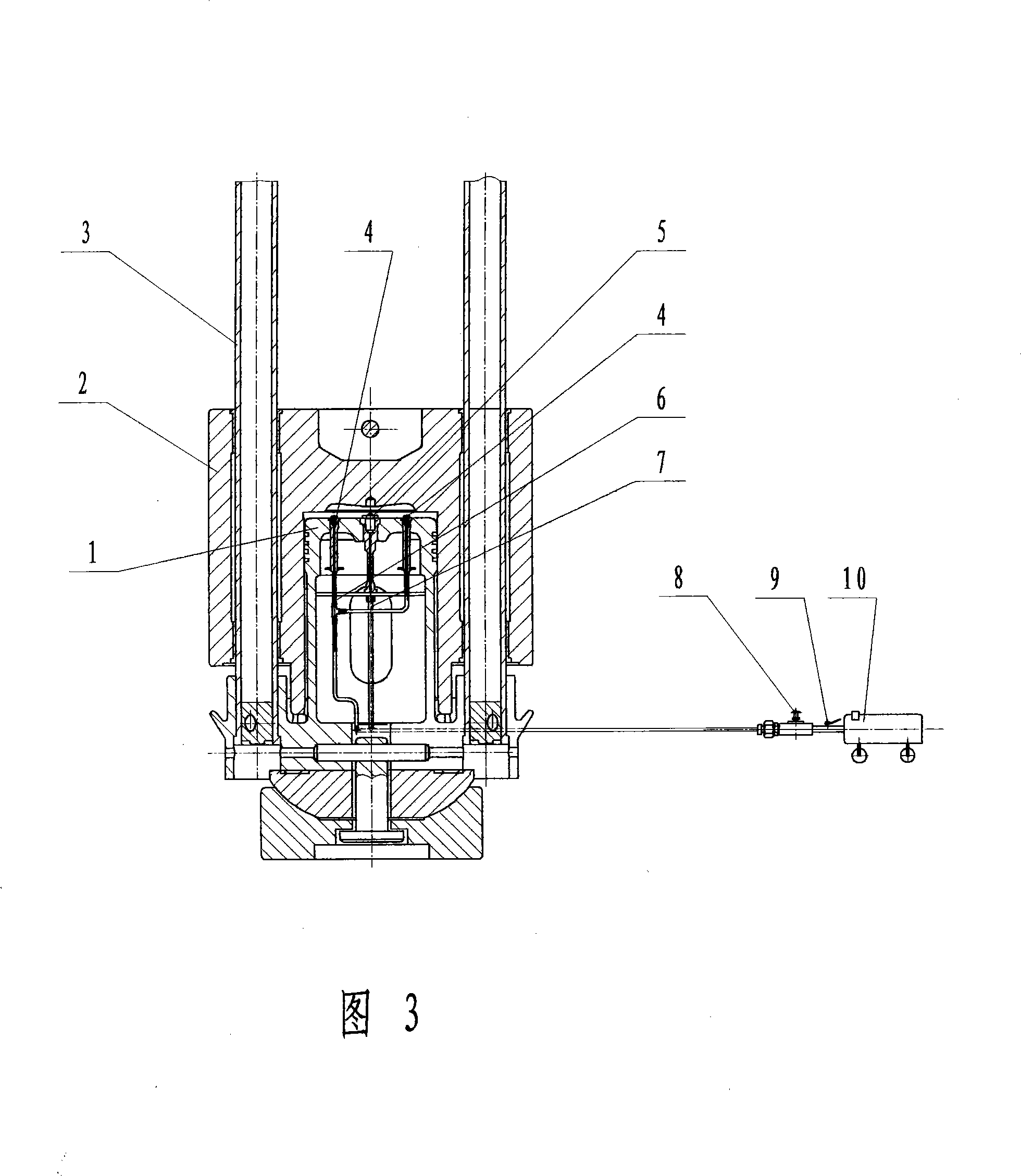 High efficiency diesel pile hammer and gas piston structure thereof