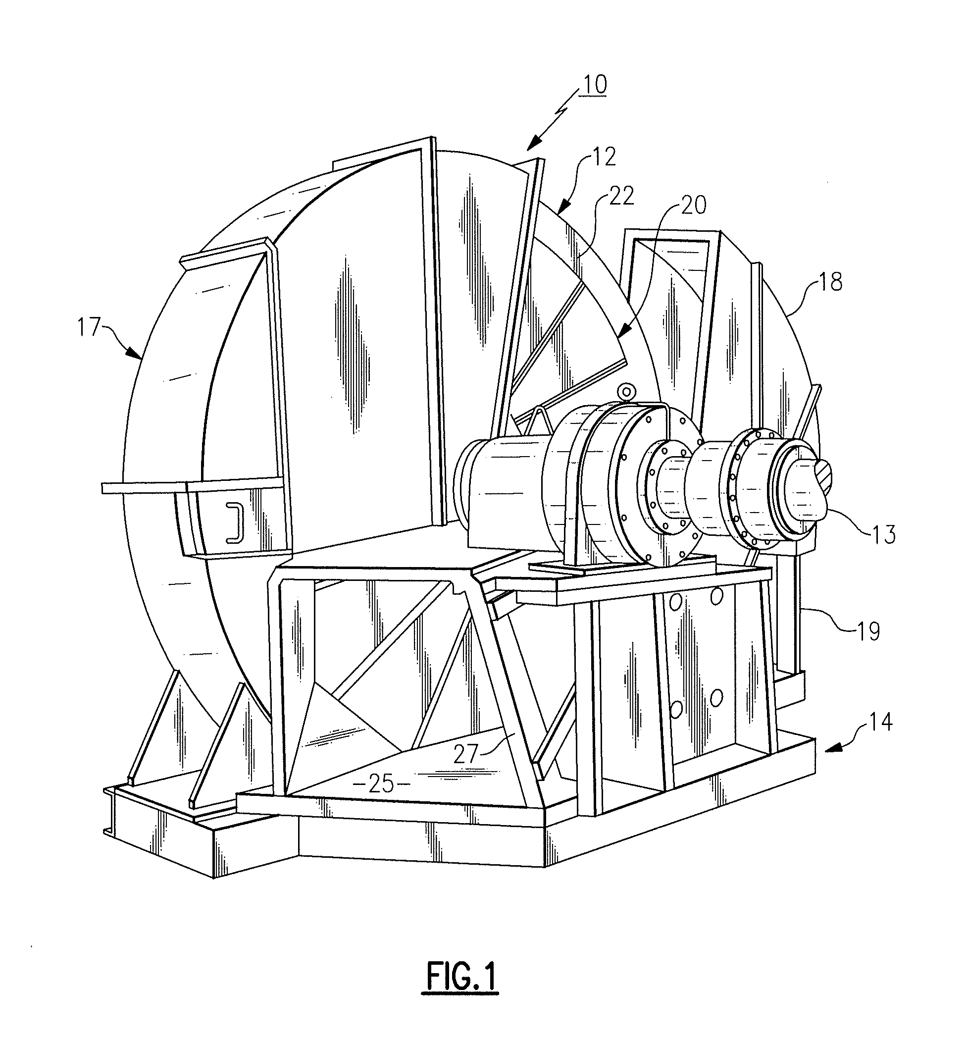 Clamping apparatus for wood chipper