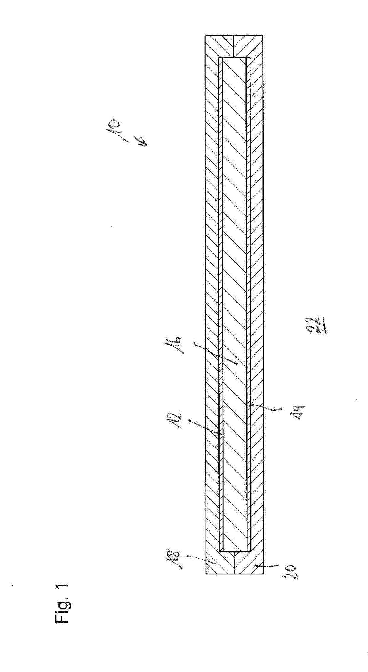 Heating device for a motor vehicle operating fluid tank with a PTC plastic element