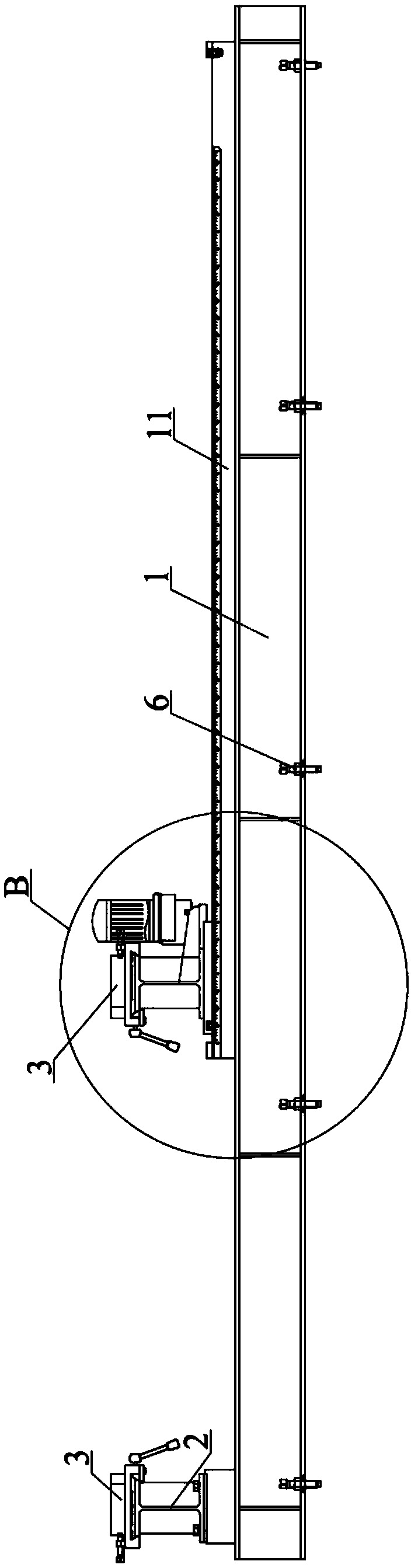 Frame assembly device for double-beam hoist trolley