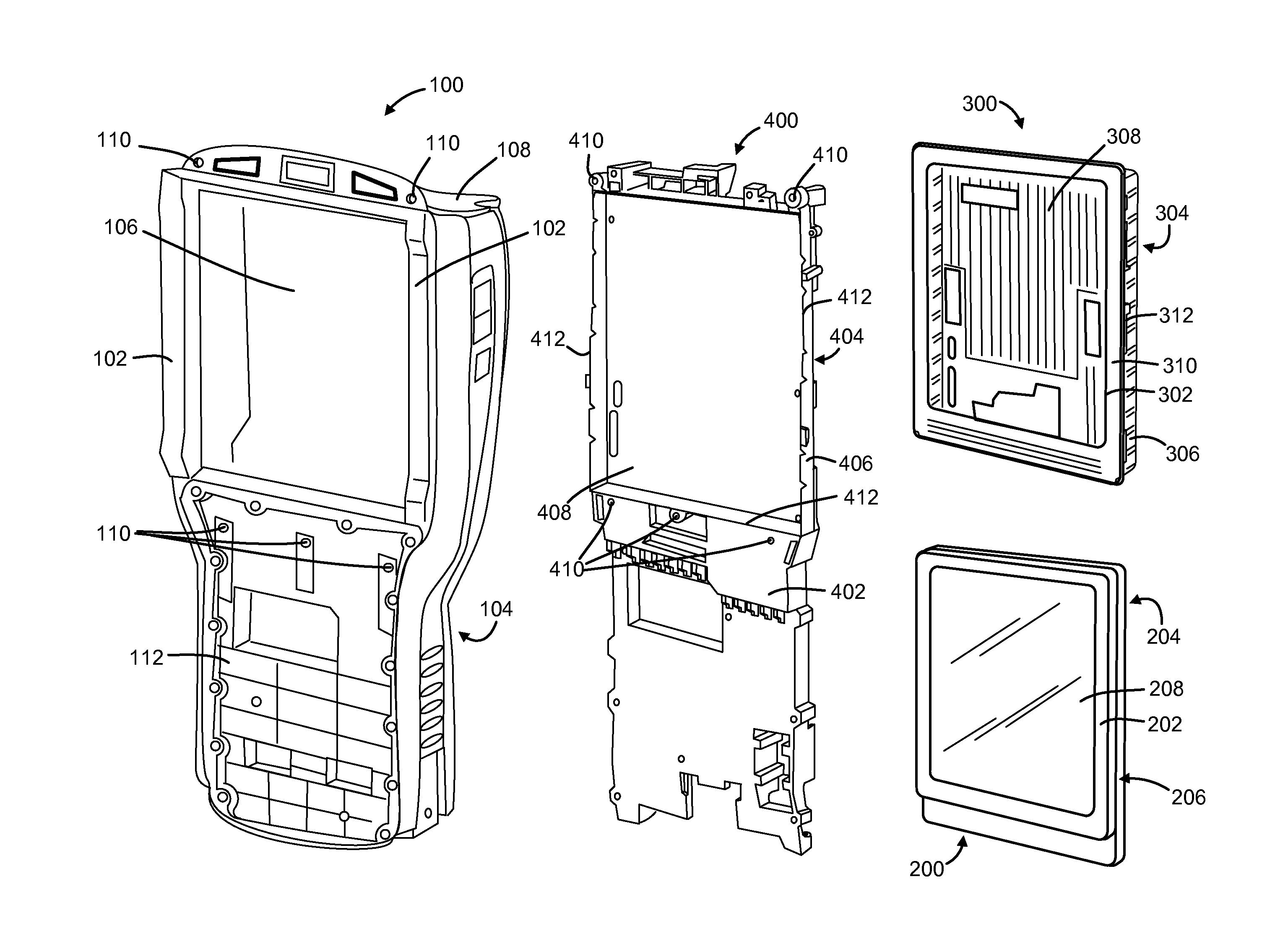 Apparatus and method for assembling display of indicia reading terminal