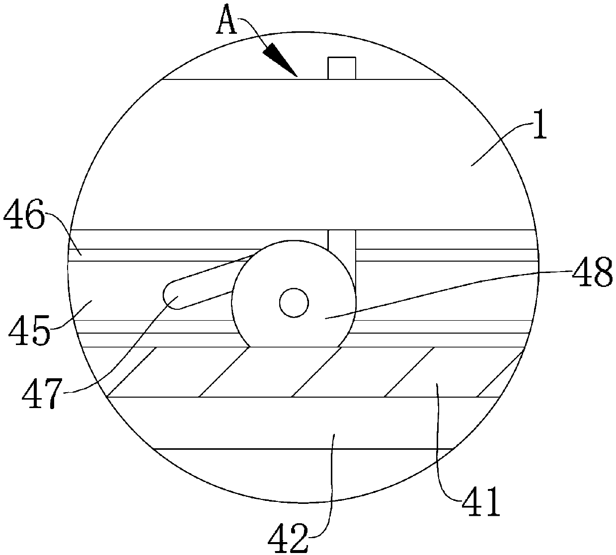 Secondary sample mounting device for corrosion layer of lead-acid storage battery plate