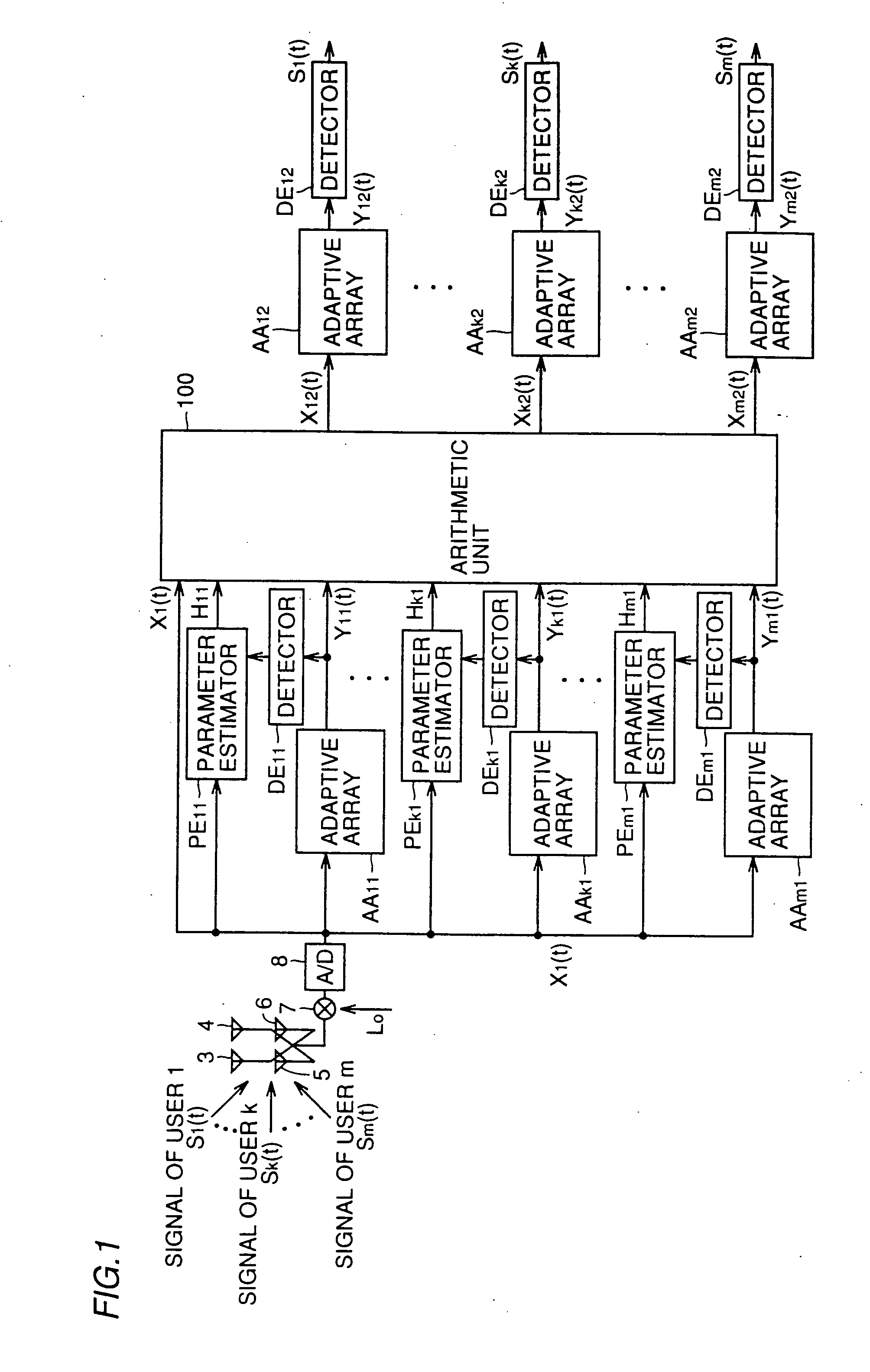 Radio reception system that can remove interference signal component