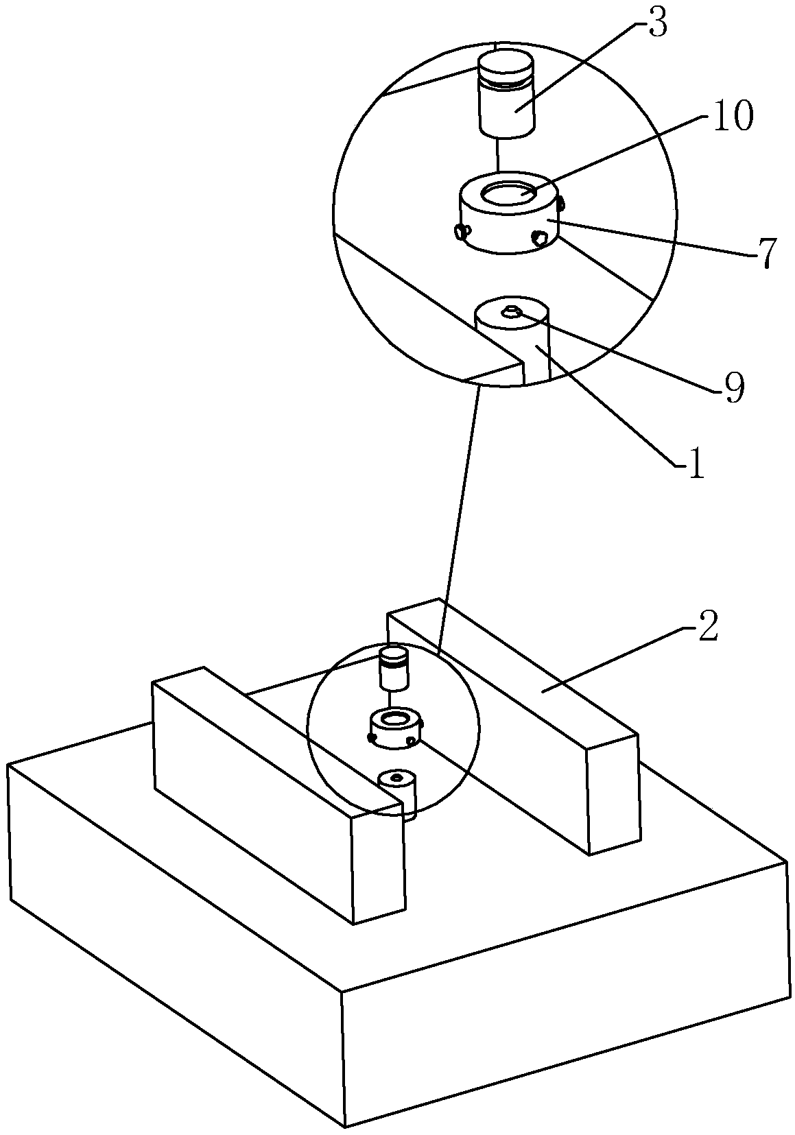 A pile foundation static load test system