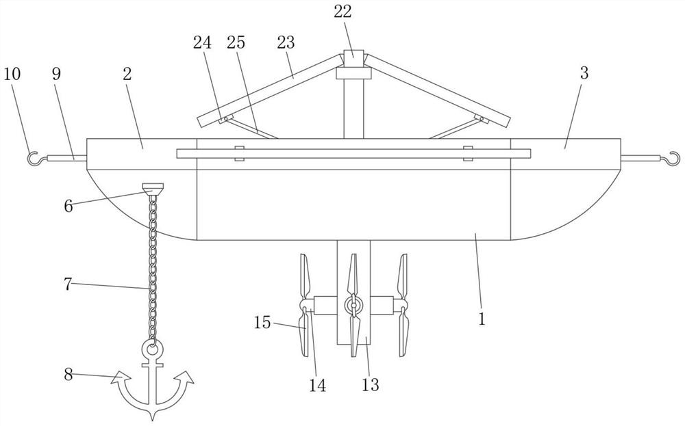 Hybrid energy type power generation ship