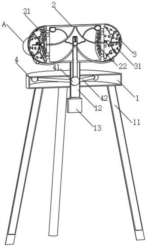 Multi-attitude all-terrain geographic information surveying and mapping device