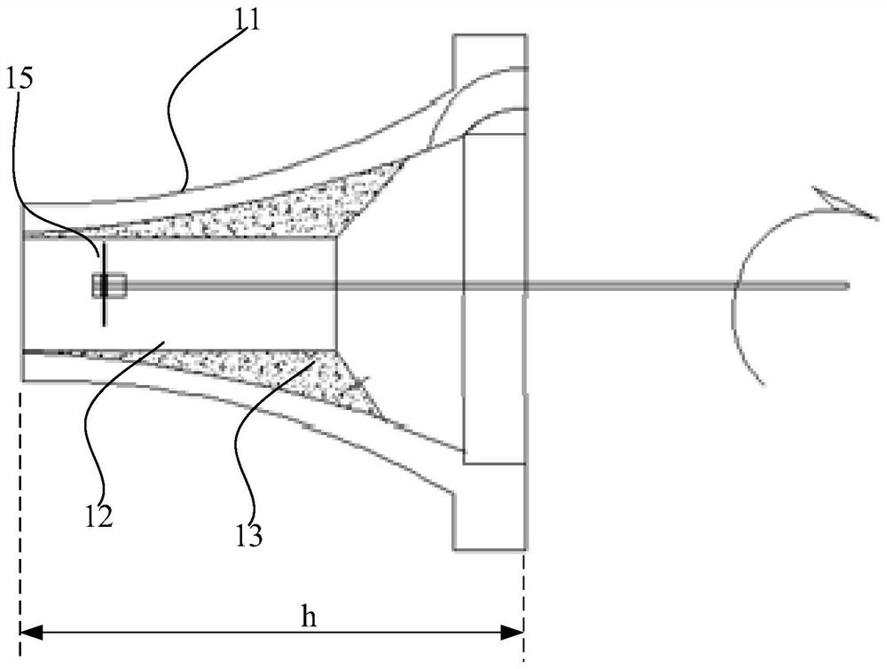 Anchor bearing plate horn mouth cleaning method