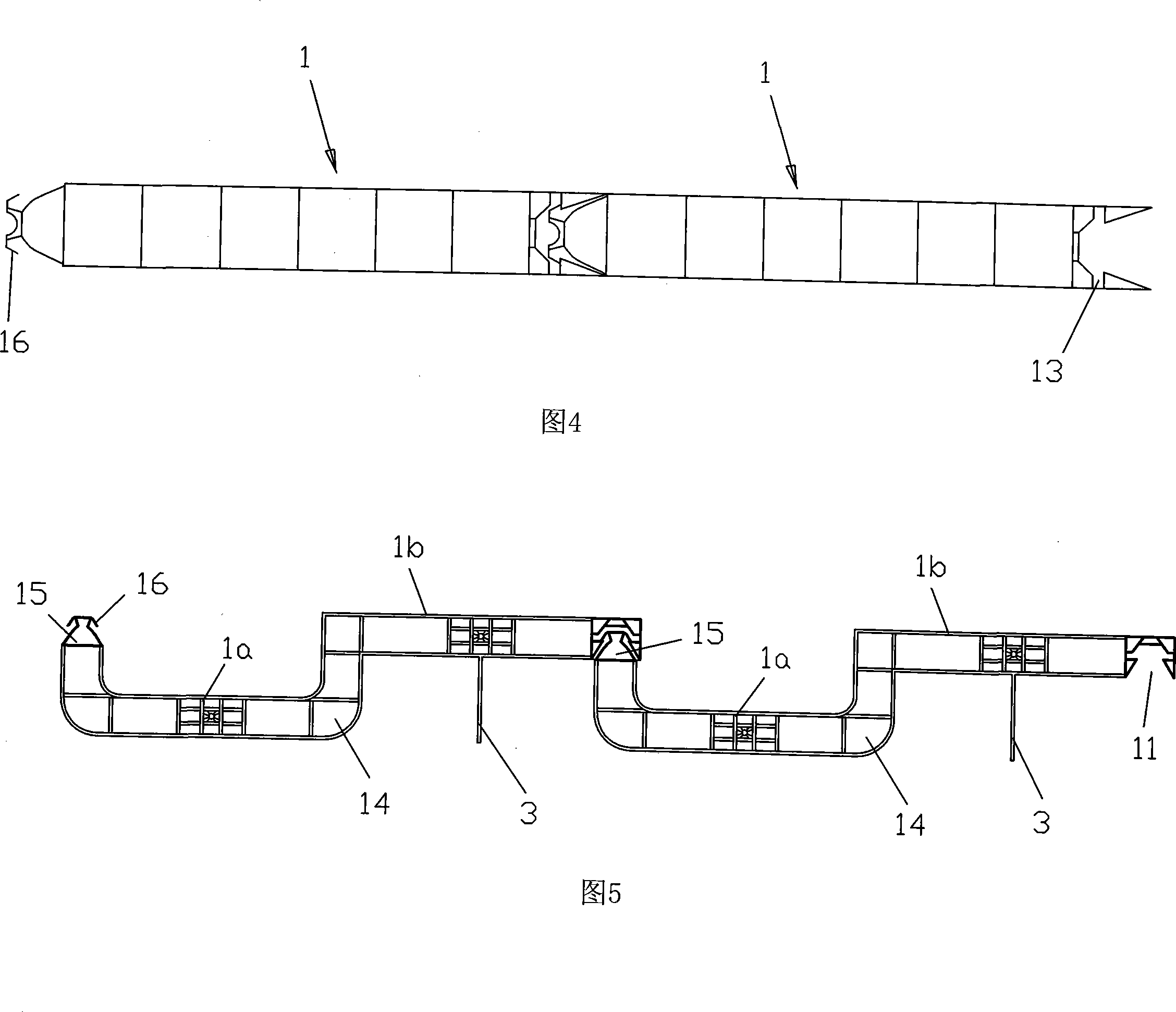 Rapid nailing-free combination type house