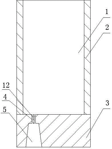 Special-shaped crucible for steel-making bottom blowing and preparation method thereof