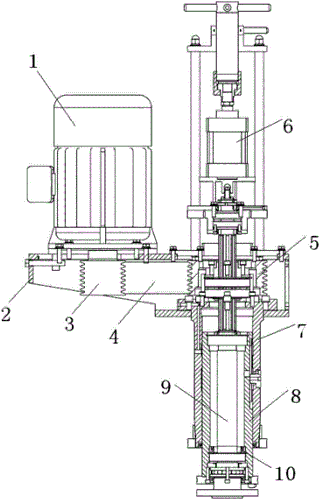 Polishing head with shock absorption function and polishing machine